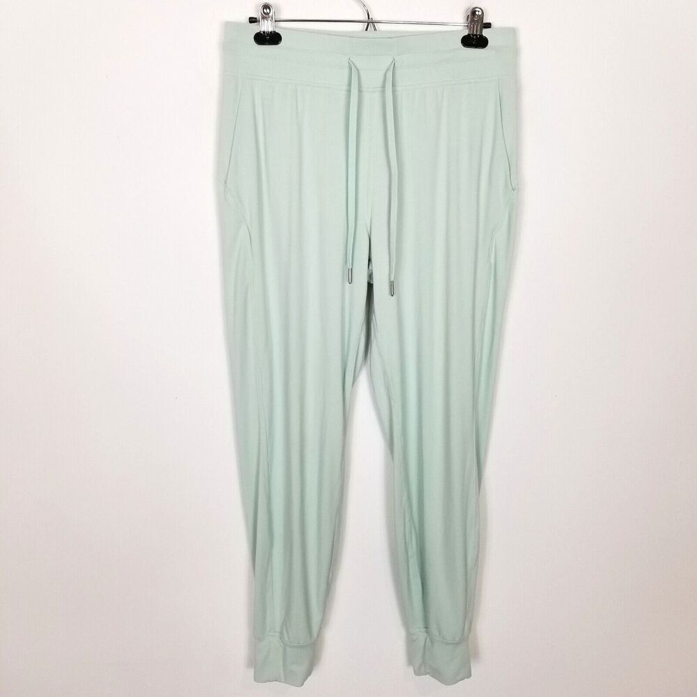Lululemon Women Ready To Rulu Jogger Pants Sz 10 Green High Rise Pockets